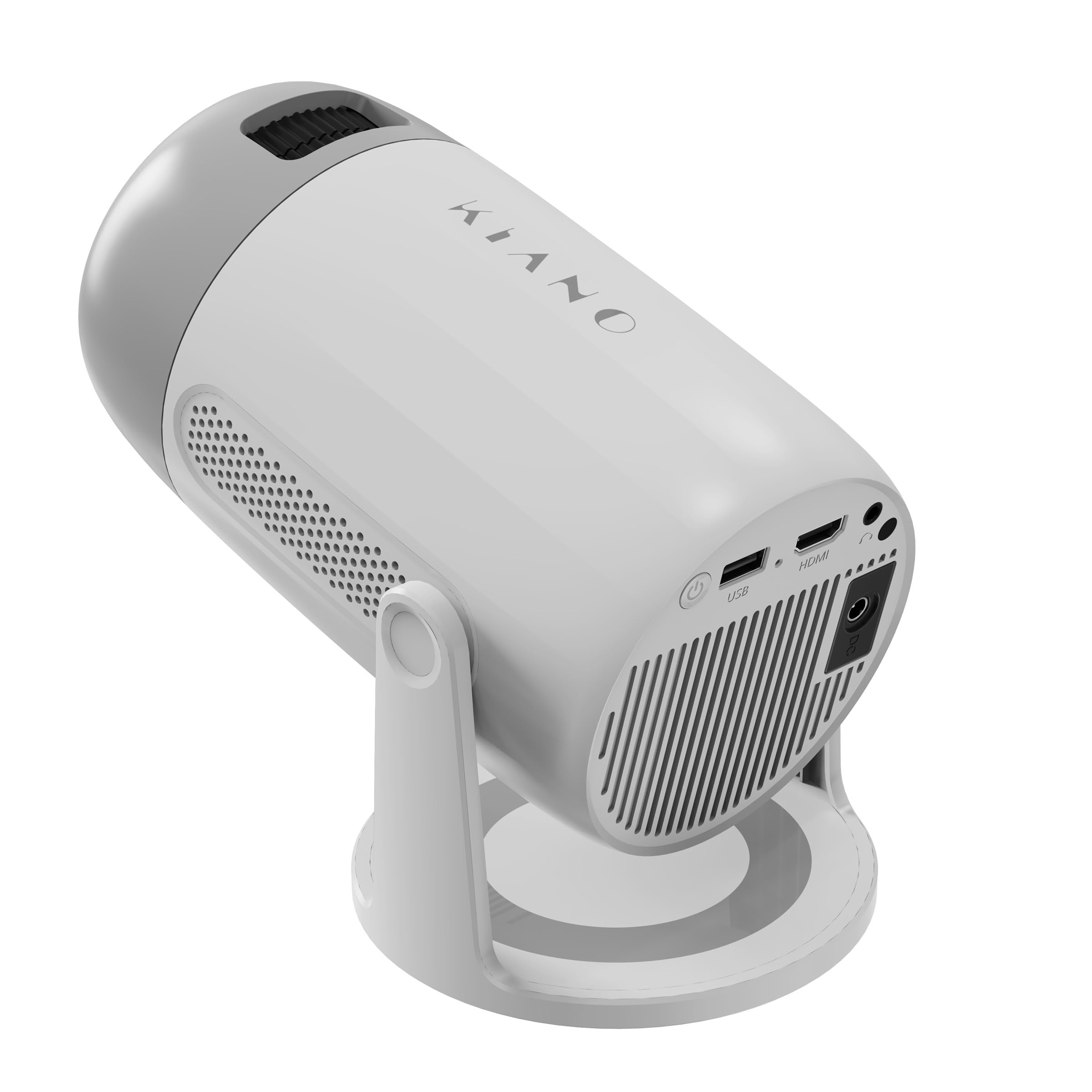 Kiano Vision 2 - Proyector portátil Full HD 1080p - Android 11, WiFi 5GHz, Bluetooth 5.2, batería extraíble, HDMI/USB - Mini proyector compacto inteligente con corrección automática