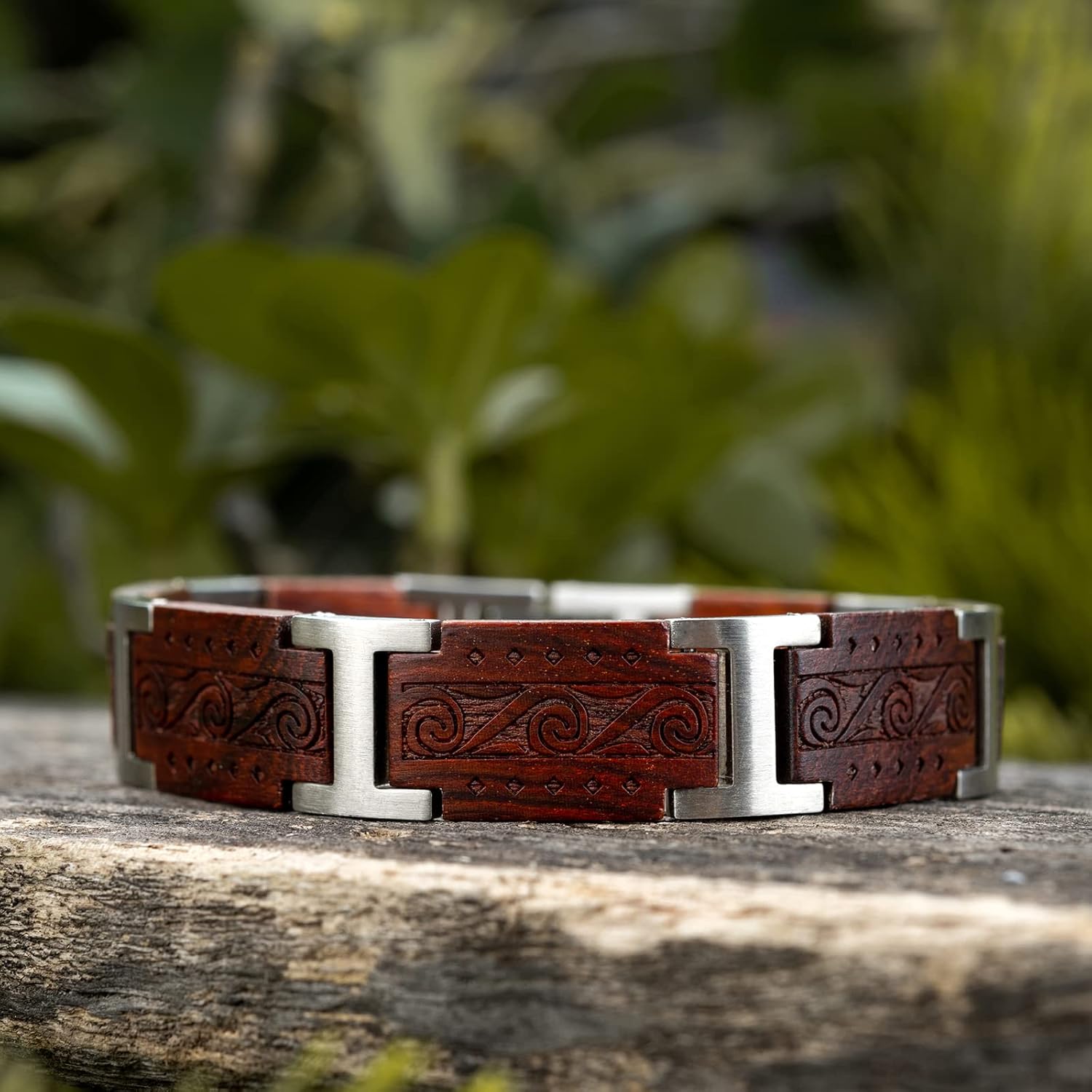 BOBO BIRD Wood Bracelet Men Charms Wooden Bangle Jewelry Mens Special Christmas Gift