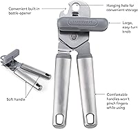 Vista 6 de Farberware Abrelatas profesional de acero inoxidable, 7.36 pulgadas, gris