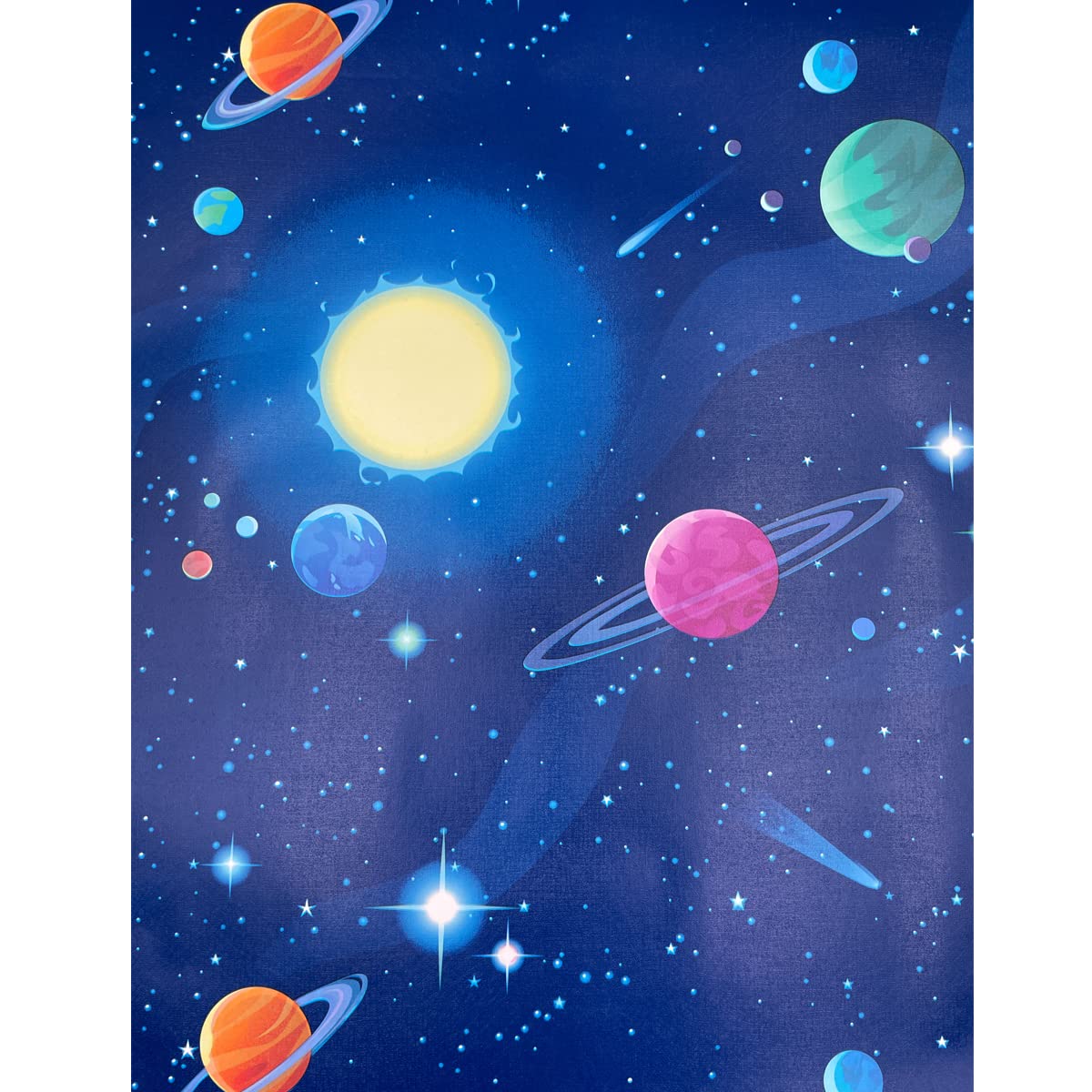 Doublure d'étagère autocollante lot de 2 rouleaux de 45 cm de large motif dessin animé