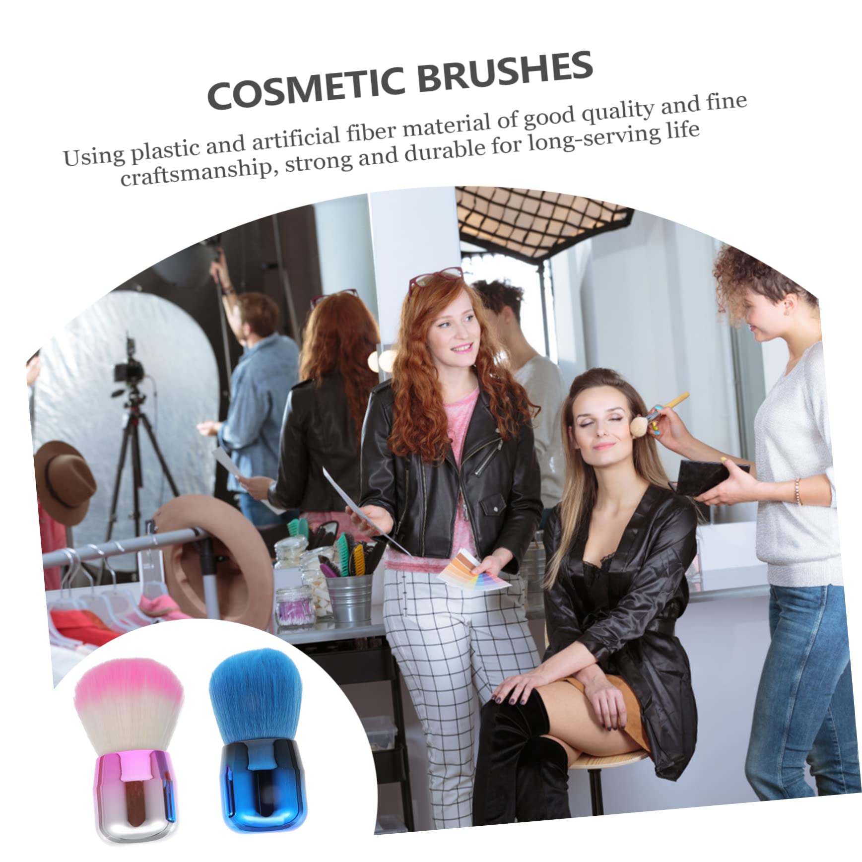 minkissy 6pezzi Pennelli Makeup Pennello Per Fondotinta e Blush Strumenti Cosmetici Per Applicazione Veloce e Precisa Perfetti Per Uso Professionale e Quotidiano Leggeri e Facili Da