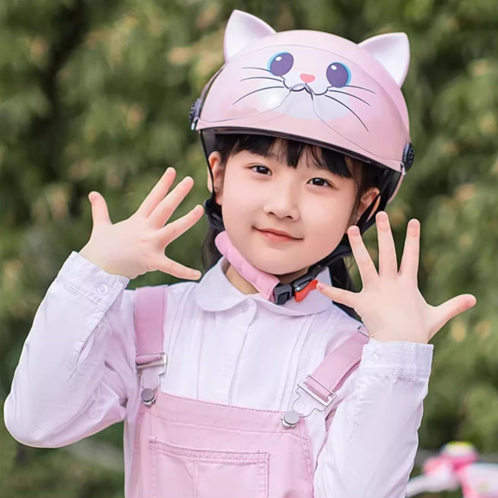 Casco De Moto Jet para Niños | Casco De Bicicleta Infantil | Casco De Scooter Infantil | con Visera | Homologado Según ECE 22.06 | para Niños Y Niñas De 3 A 12 Años