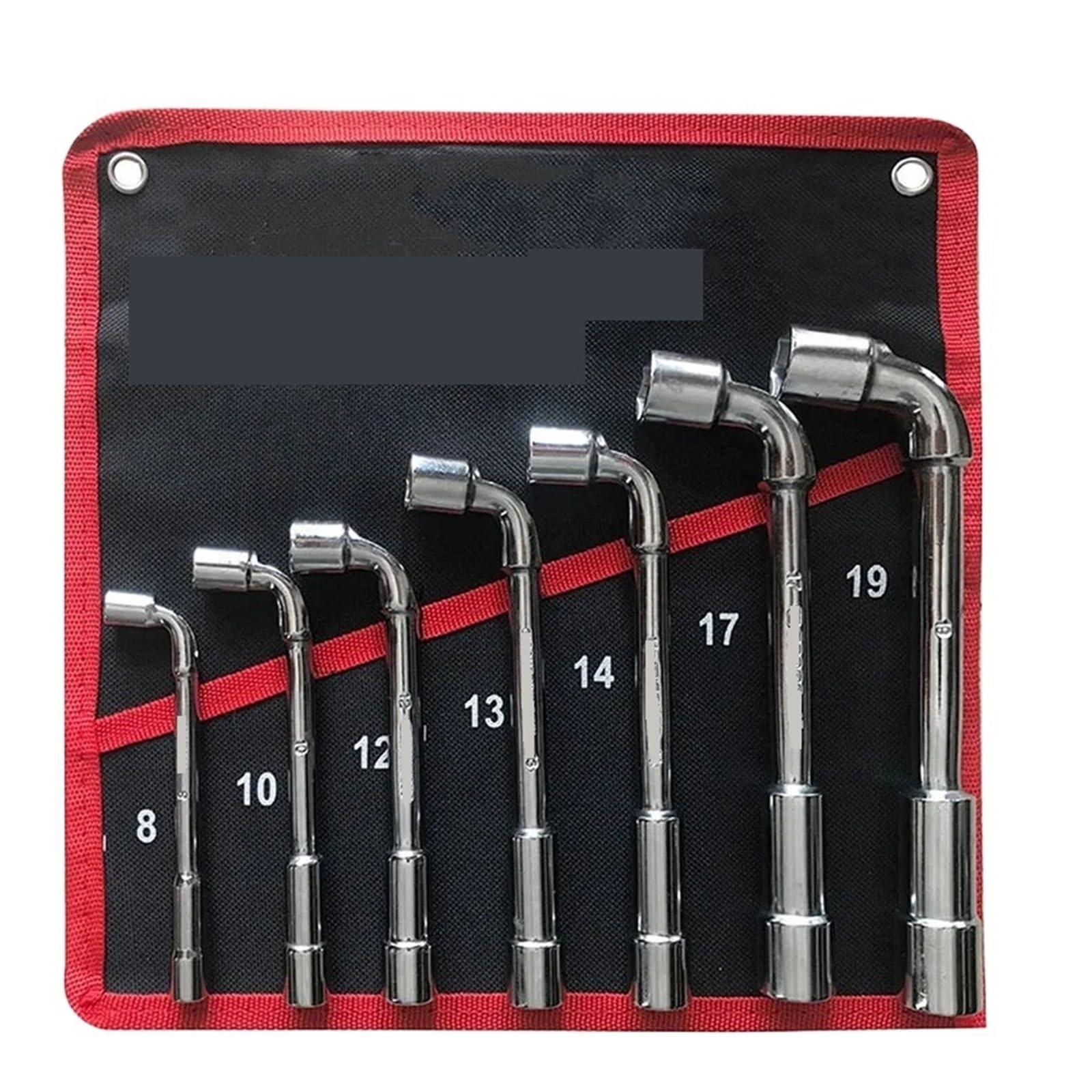 OLAQWENB Torque Wrenches 7Pcs L Type Angled Socket Wrench Spanner with Thru Hole Car Ratchet Repair Pipe Key Tool Set Precision Torque Wrench