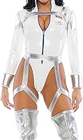 Vista 1 de Forplay Disfraz sexy de personaje de película Blast Off para mujer, Metálico