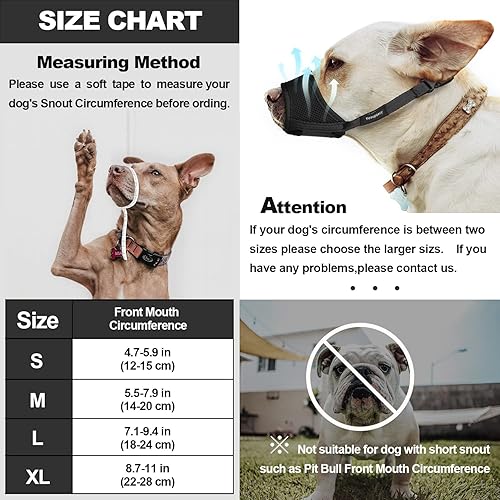 Miniatura 2 de Bozal para perro bozal de nailon suave para perros pequeños medianos y grandes labrador pastor alemán chihuahua malla de aire transpirable con lazo