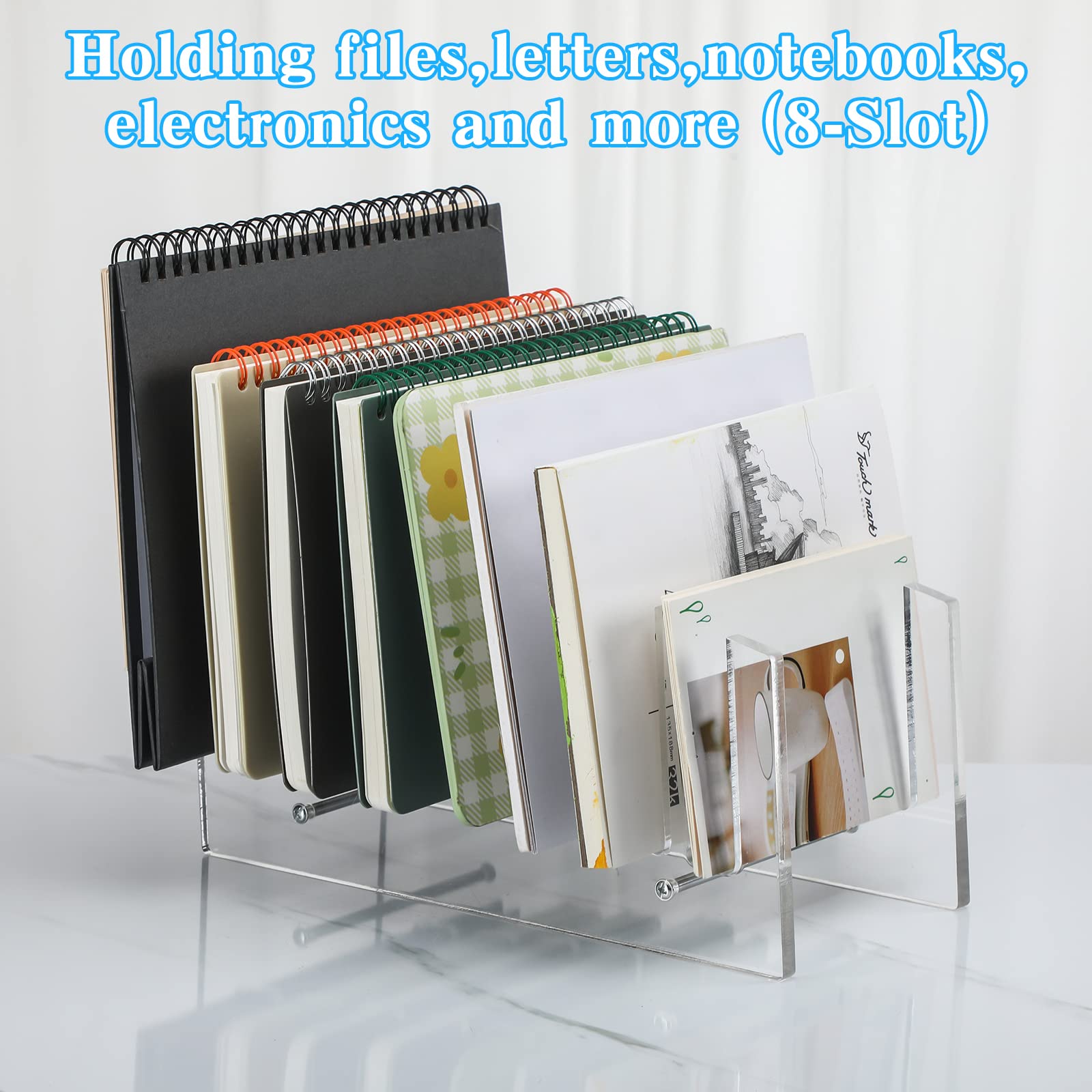 SOLD Slot Incline Desktop File Paper Organizer, Refinished, 53 OFF