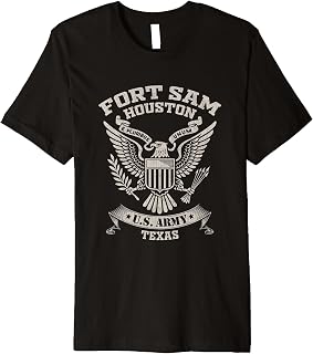 Fort Sam Houston Veteran San Antonio Texas MA Military Base Premium T-Shirt
