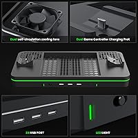 Vista 3 de Charging Stand with Cooling Fan, CODOGOY Vertical Stand Compatible with Xbox Series XS Console&Controller, Dual Controller Charger Station Dock with