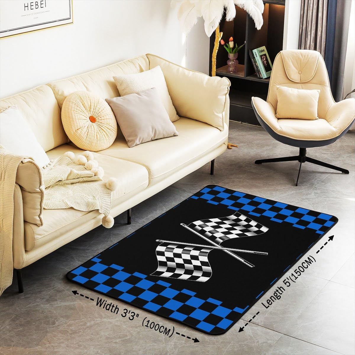 Tappeto 3D Bandiera Del Gioco Tappeti Camera Da Letto Antiscivolo Lavabile Tappeto, Tappeto Soggiorno Moderni Decorazioni Tappeto Camera Tappetino Da Ingresso 200 X 300 Cm -14704030587