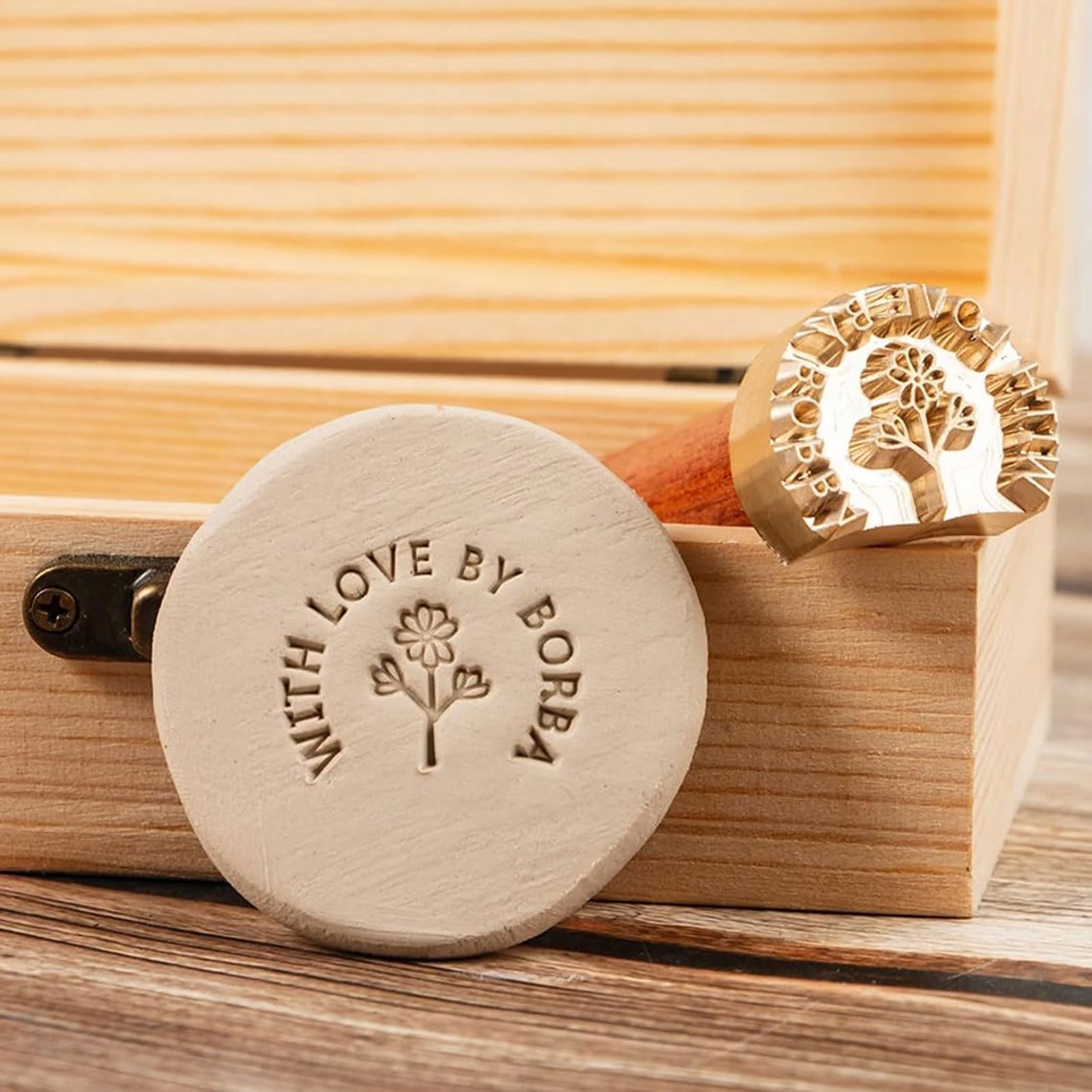 Timbro in Argilla Personalizzato Timbro in Argilla con Firma Timbro in Ceramica Personalizzato Timbro in Ceramica Personalizzato Regalo per Gli Amanti della Ceramica