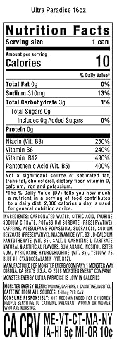 Vista 64 de Monster Energy Zero Ultra - Bebida energética