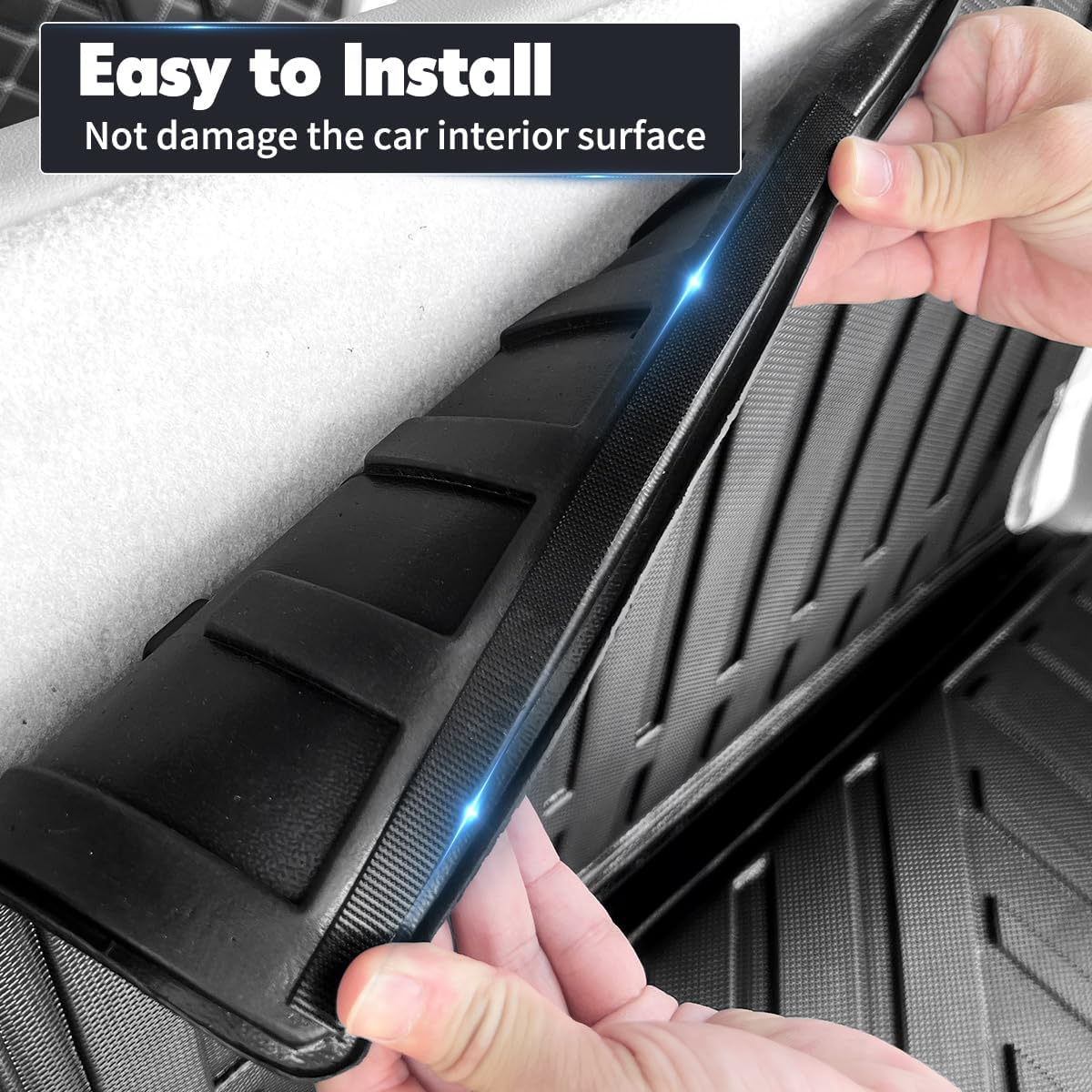 Fit for 2021-2025 2026 Toyota Sienna Backrest Mats, TPE All-Weather Rear 3rd Row Seat Back Cargo Truck Cover Protector Fit for 2026 2025 2024 2023 2022 2021 Toyota Sienna Accessories(Backrest Mat)