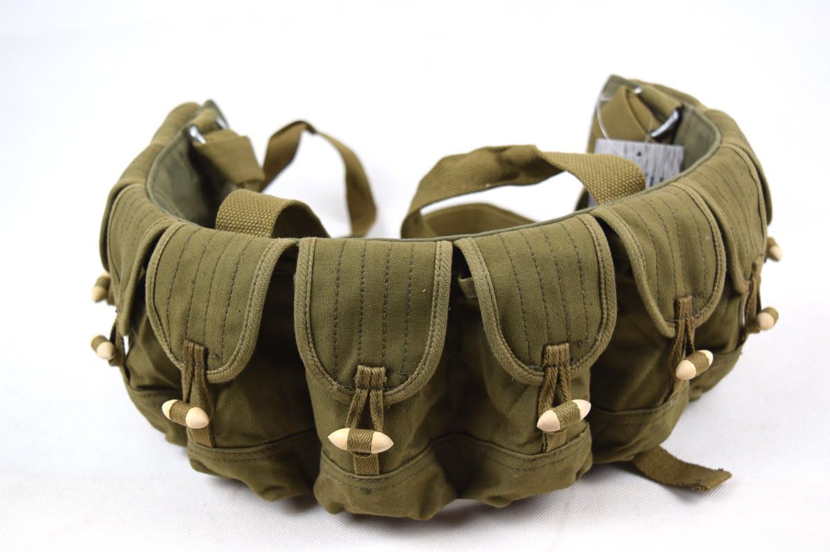 Surplus Chinese PLA SKS Rifle 7.62mm 56 Chest Rig Bandolier Ammo Pouch 10 Pockets