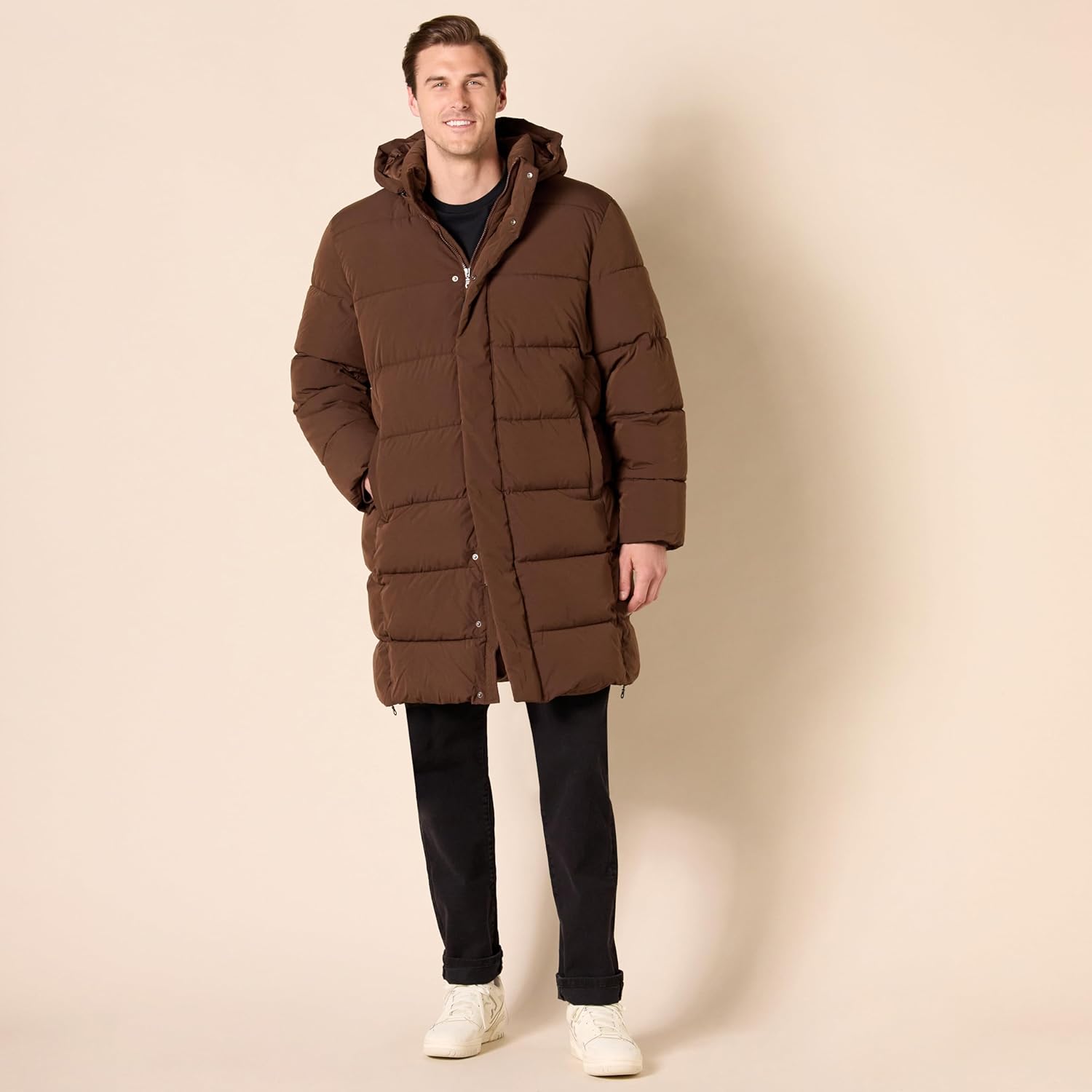 Amazon Essentials Mens Hooded Long Puffer Coat - Image 6