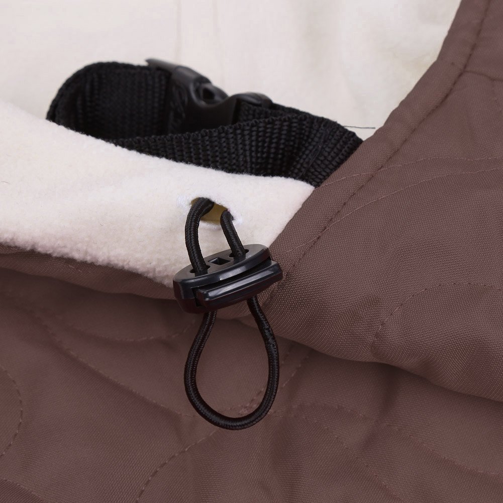 Portantina per Bebè Coprire con le Tasche Misura Universale per tutte le Stagioni Antivento Impermeabile (Marrone)