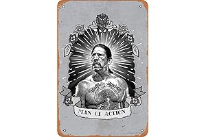 Yzixulet Danny Trejo Prime Movies Man of Action Vintage Metal Tin Sign Decor
