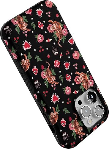 Vista 1143 de Casely - Funda para iPhone 14 Pro Max, Viva La Vida, Frida Kahlo Floral Collage, compatible con MagSafe 10 Frida Kahlo Viva La Vida Collage
