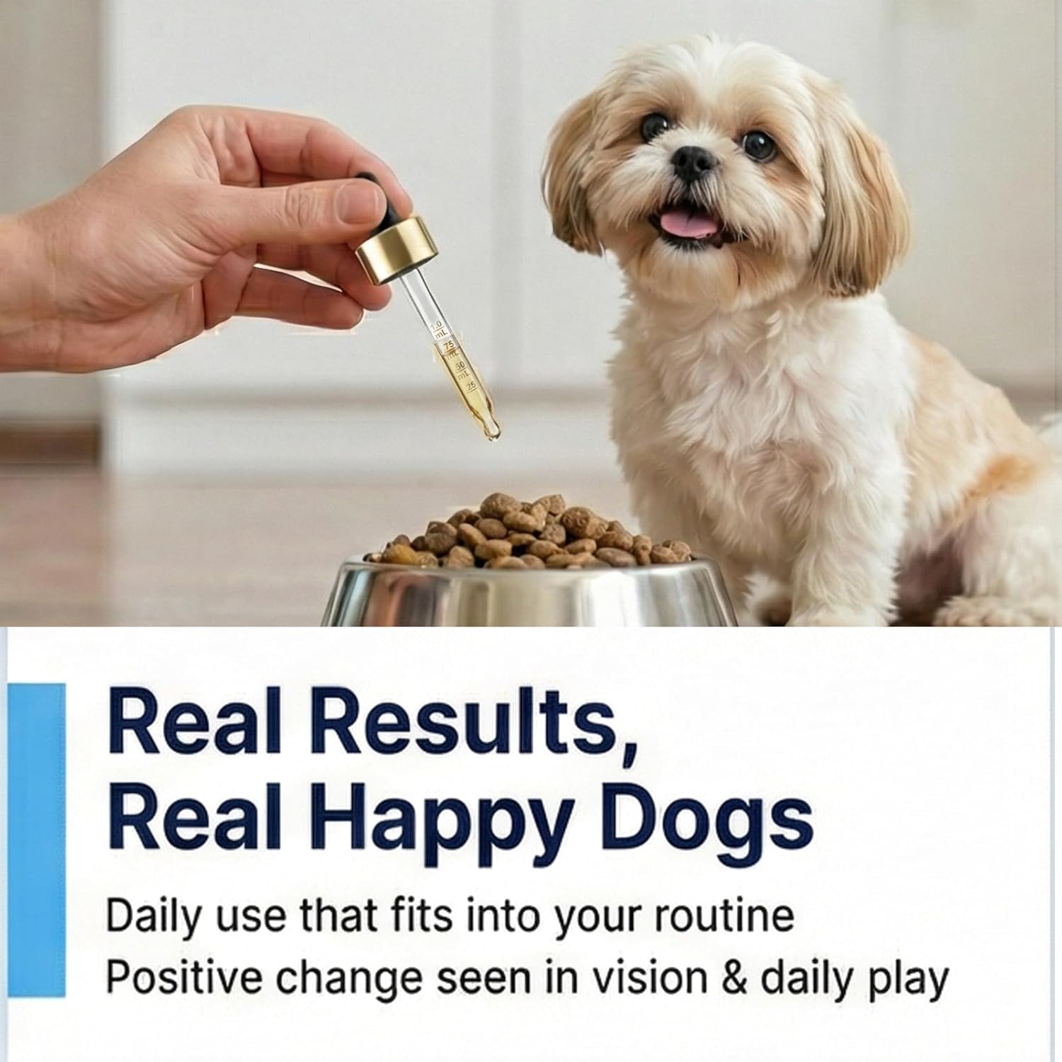 ITECFREELY Advanced Vision Formula for Dogs - Support Ocular Health & Retinal Function in Senior Dogs, Oral Liquid with Lutein Zeaxanthin Astaxanthin