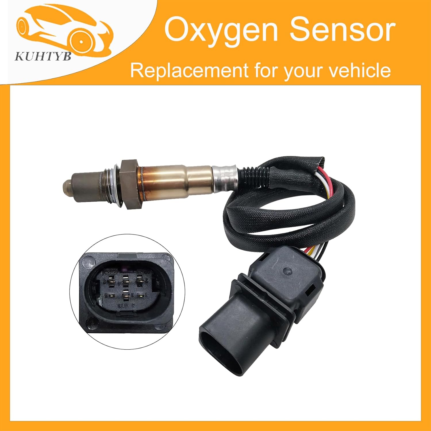 Oxygen Sensor 17148 17169 75-4147 24348 Upstream O2 Sensor Compatible with AUDI 2015 Q3 L4 2L O2 Sensor