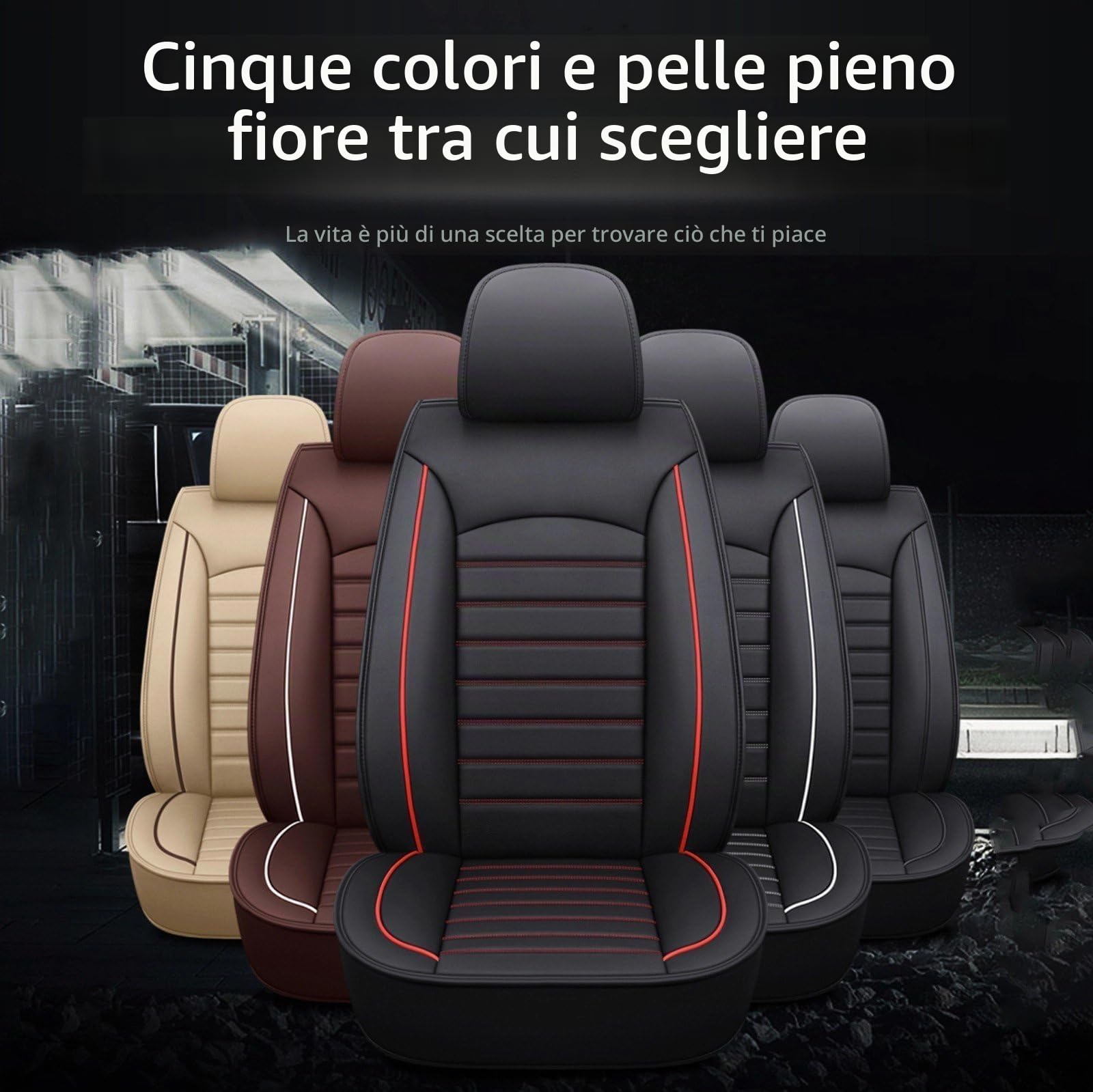 Coprisedili per Auto, per Ford Focus MK4 ST Line 2018-2024 2025 Coprisedili Auto Anteriore, Set Copri-Sedile per Guidatore e Passeggero,B