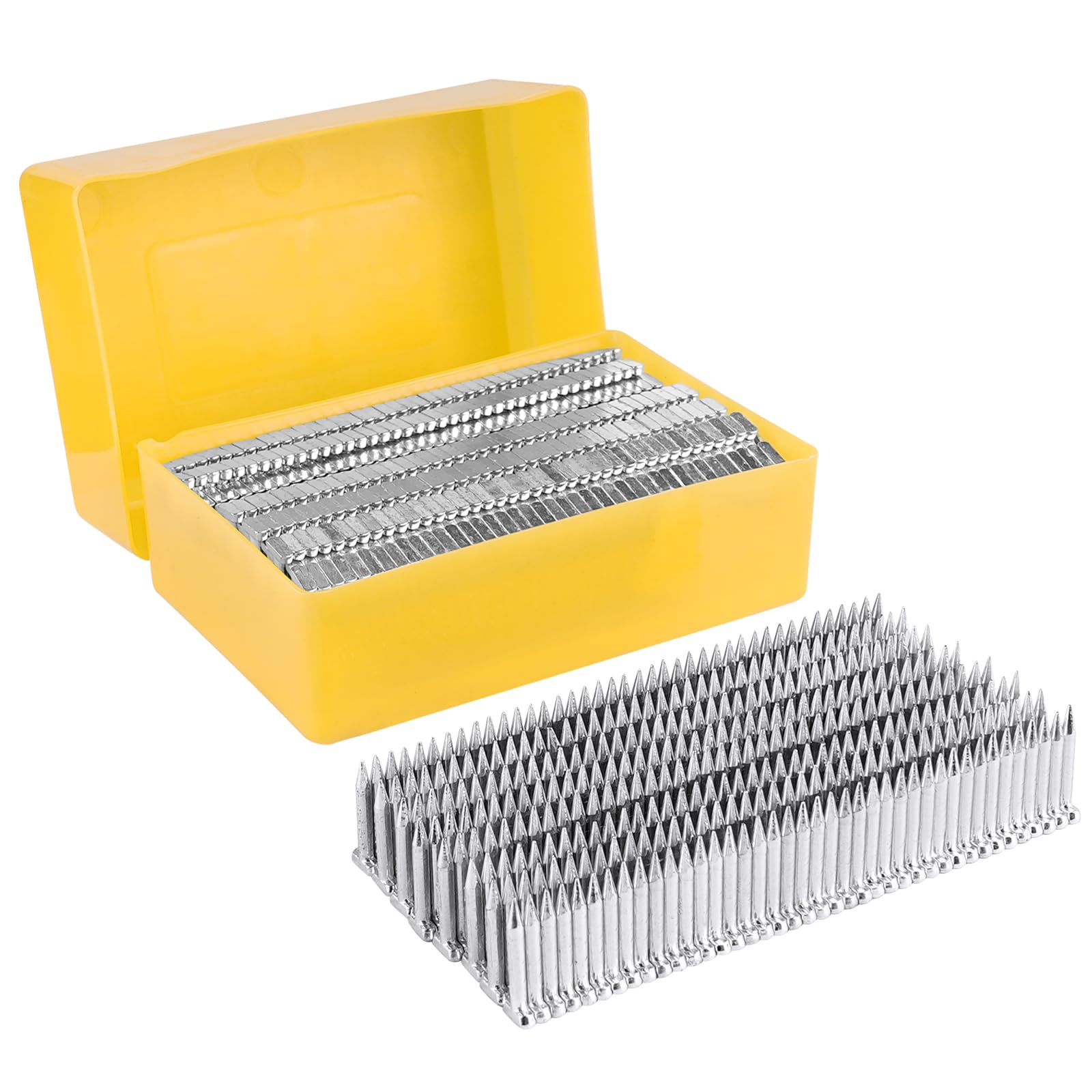 KIMSING ST18 Concrete Nails, 14 Gauge 18mm, Galvanized, 800PCS/BOX, Concrete T Nails for Air Power Heavy Duty Pneumatic Concrete Nailer, Concrete T Nail Gun