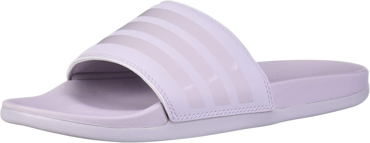 adidas Women's Adilette Comfort Slides Sandal, Mauve/Mauve/Mauve, 11