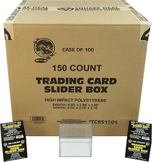 Square Deal Recordings & Supplies (100) TCBS150S Trading Card Slider Boxes