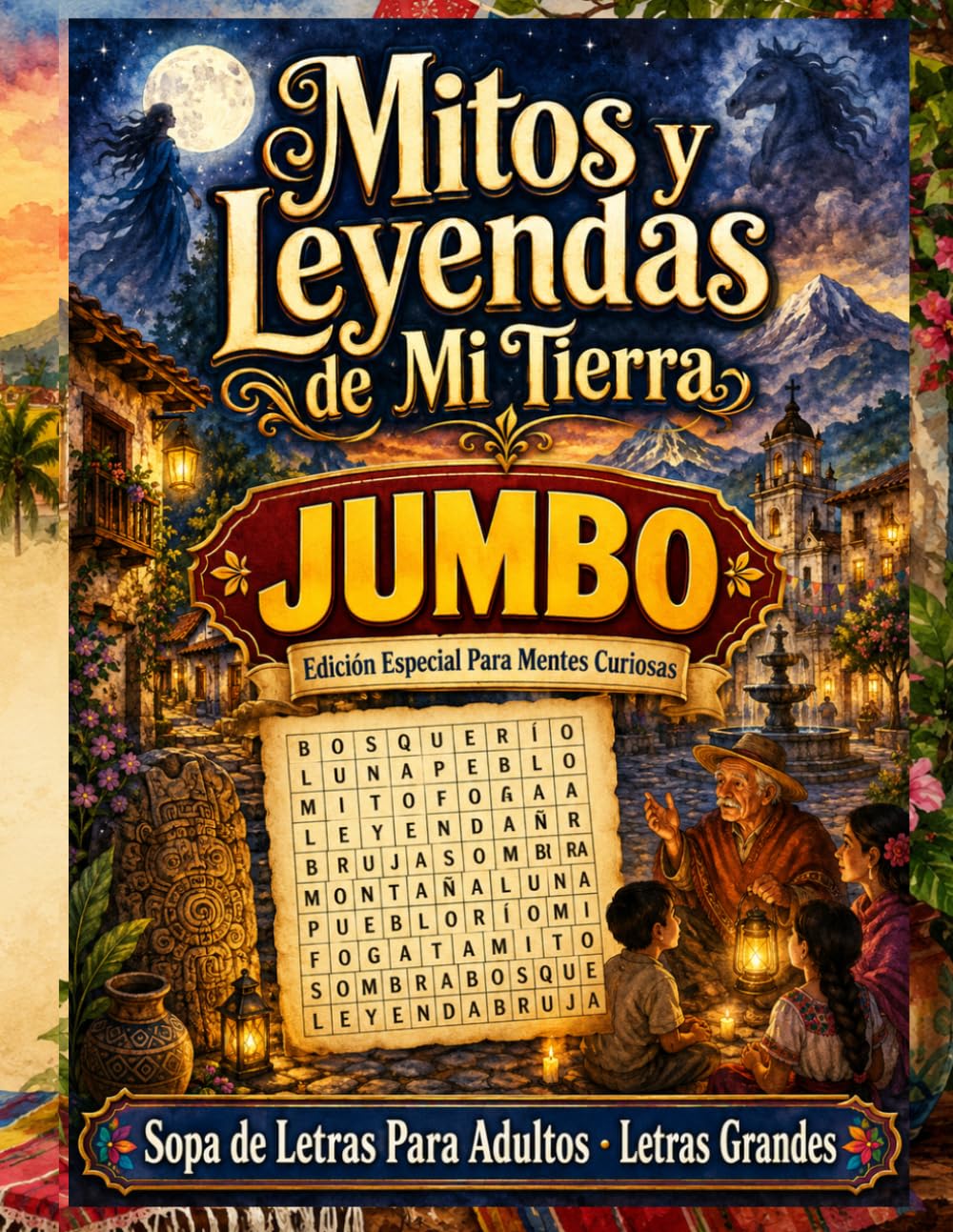 Mitos y Leyendas de Mi Tierra: Letras Grandes con Folclor y Misterios Latinos
