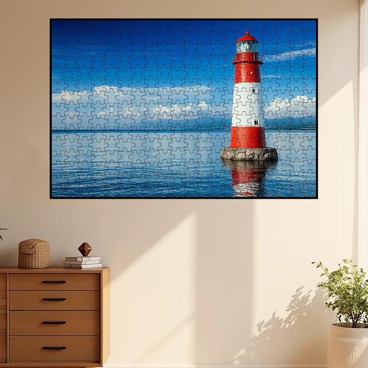 Puzzle 5000 sztuk oceanu, drewniane puzzle latarnia morska, klasyczna łamigłówka dla całej rodziny, zabawki puzzle litery na plecach, oryginalne prezenty dla mężczyzn wystrój -2089