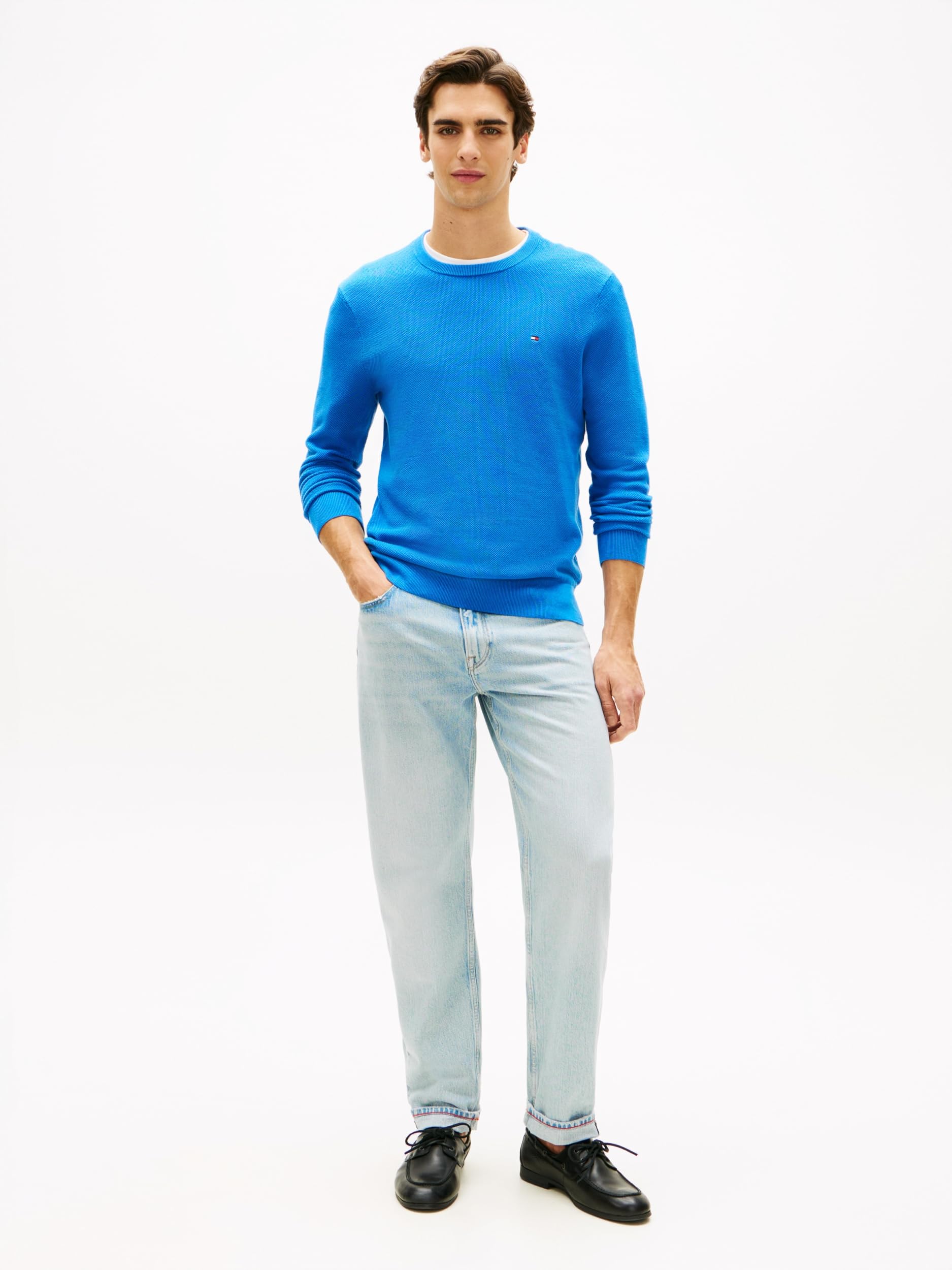Tommy Hilfiger Essential Structure Crew Neck Mw0mw36347 Pullover Uomo