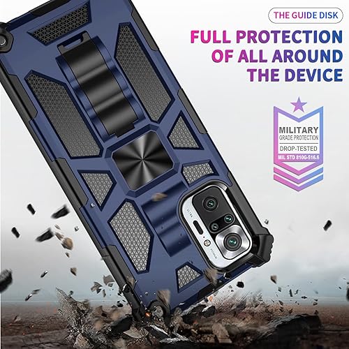 Miniatura 5 de Asuwish Funda de teléfono para Xiaomi Redmi Note 10 Pro con cubierta protectora de pantalla de vidrio templado y accesorios para celulares, soporte