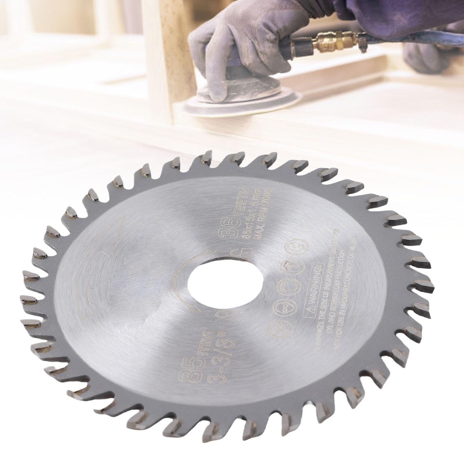 Hoja De Sierra Circular TCT 85mm 36 Dientes Aleación Multifunción Para Corte De Madera Metal Sierras Eléctricas 85x15x36T