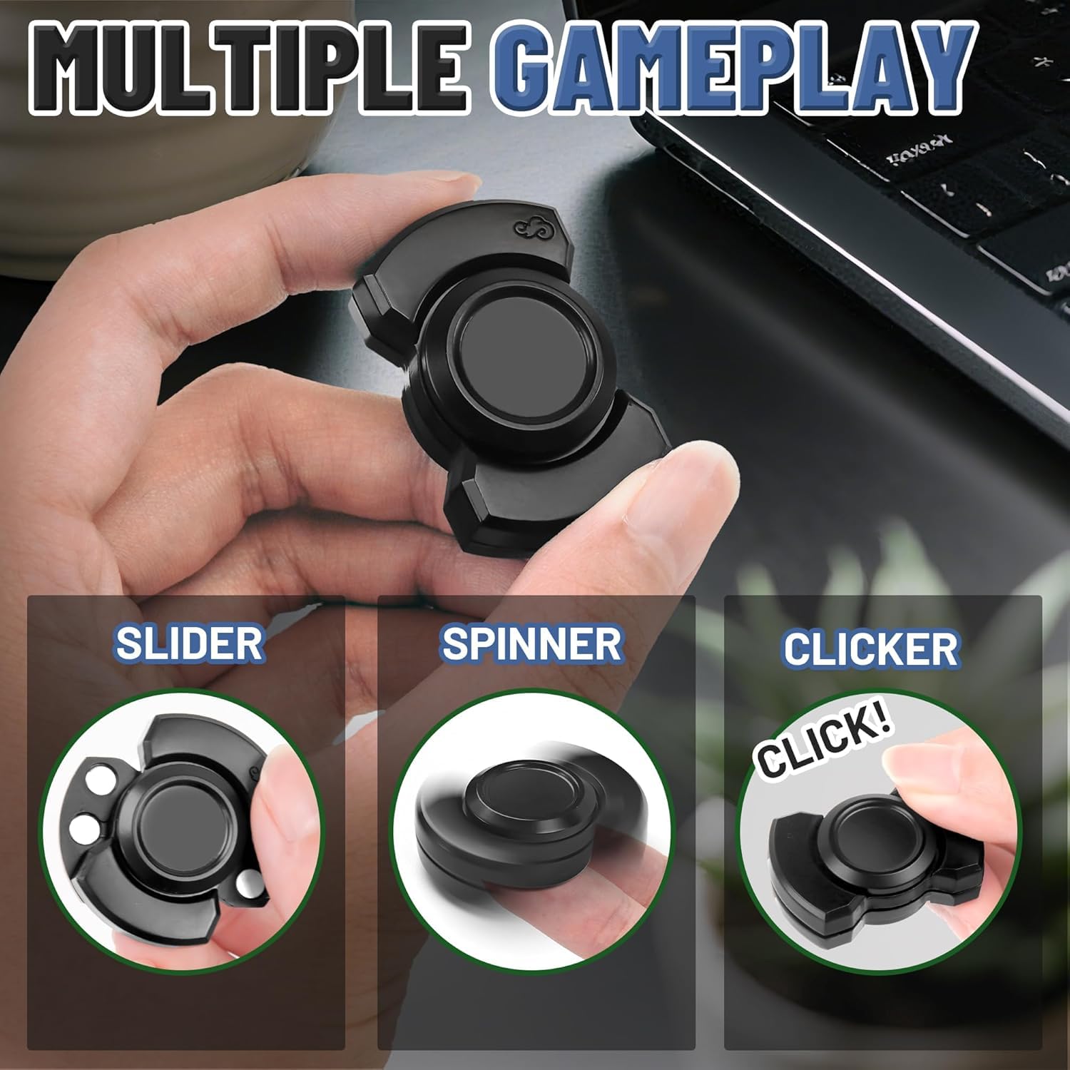 Stress Relief Toys Adults, Stress Relief Gadgets, Compact Handheld Trainer for Focus, Relaxation, and Fine Motor Skills 2