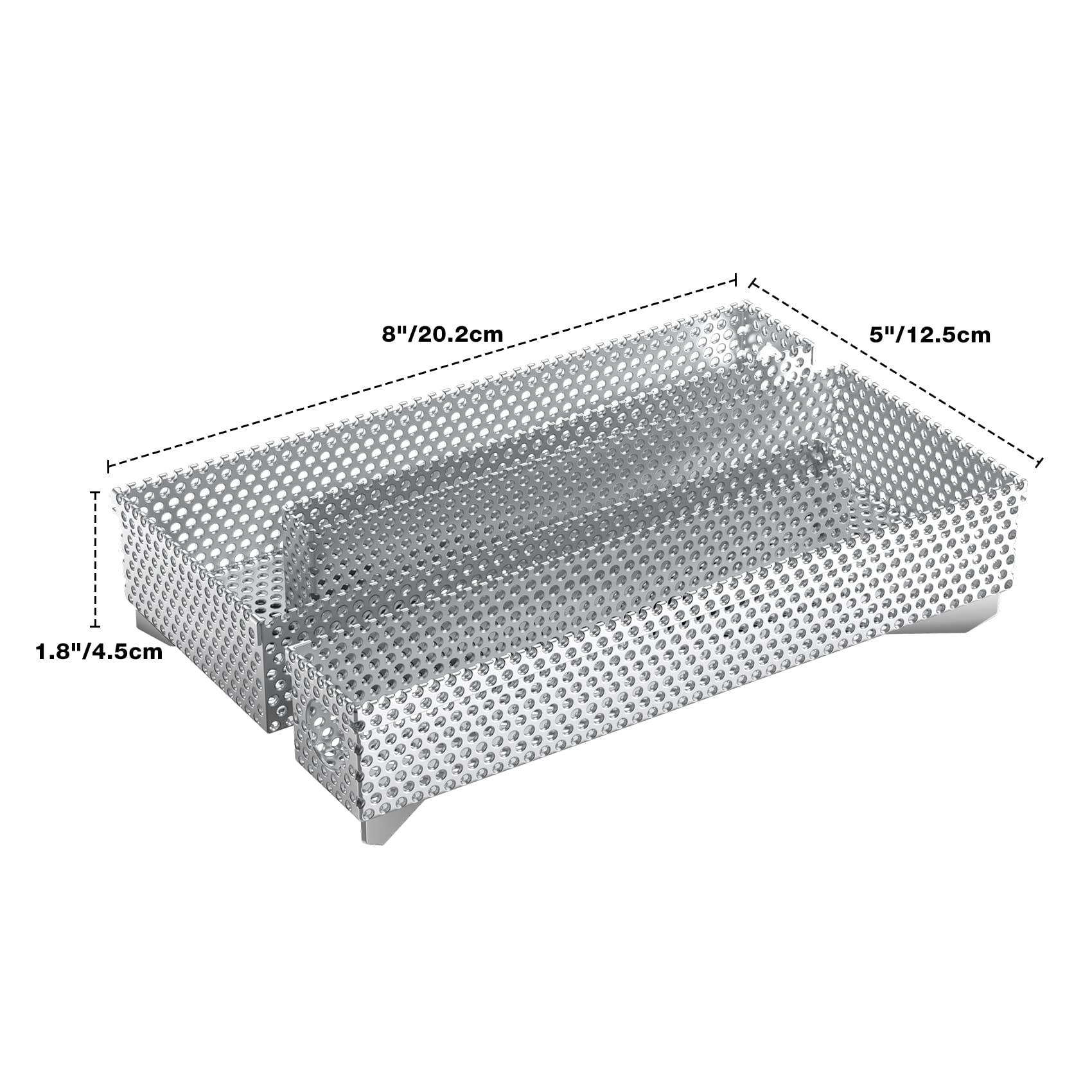Only fire Bandeja de ahumador de laberinto de pellets de 12 horas, caja de ahumador para carne caliente y fría, ahumar queso, se adapta a cualquier parrilla de gas, parrillas de carbón o ahumadores, 5 2