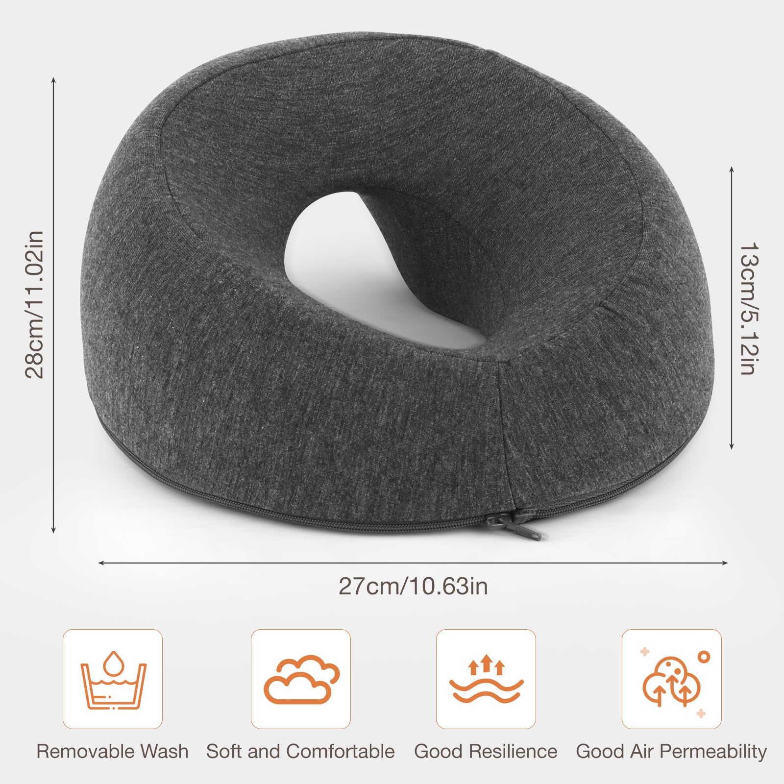 Mineup Oreiller De Massage pour Le Visage, Coussin Massage Visage, Tetiere Table De Massage, Respirant Coussin en Mousse À Mémoire, Coussin De Massage pour lit de Massage de Salon de Spa