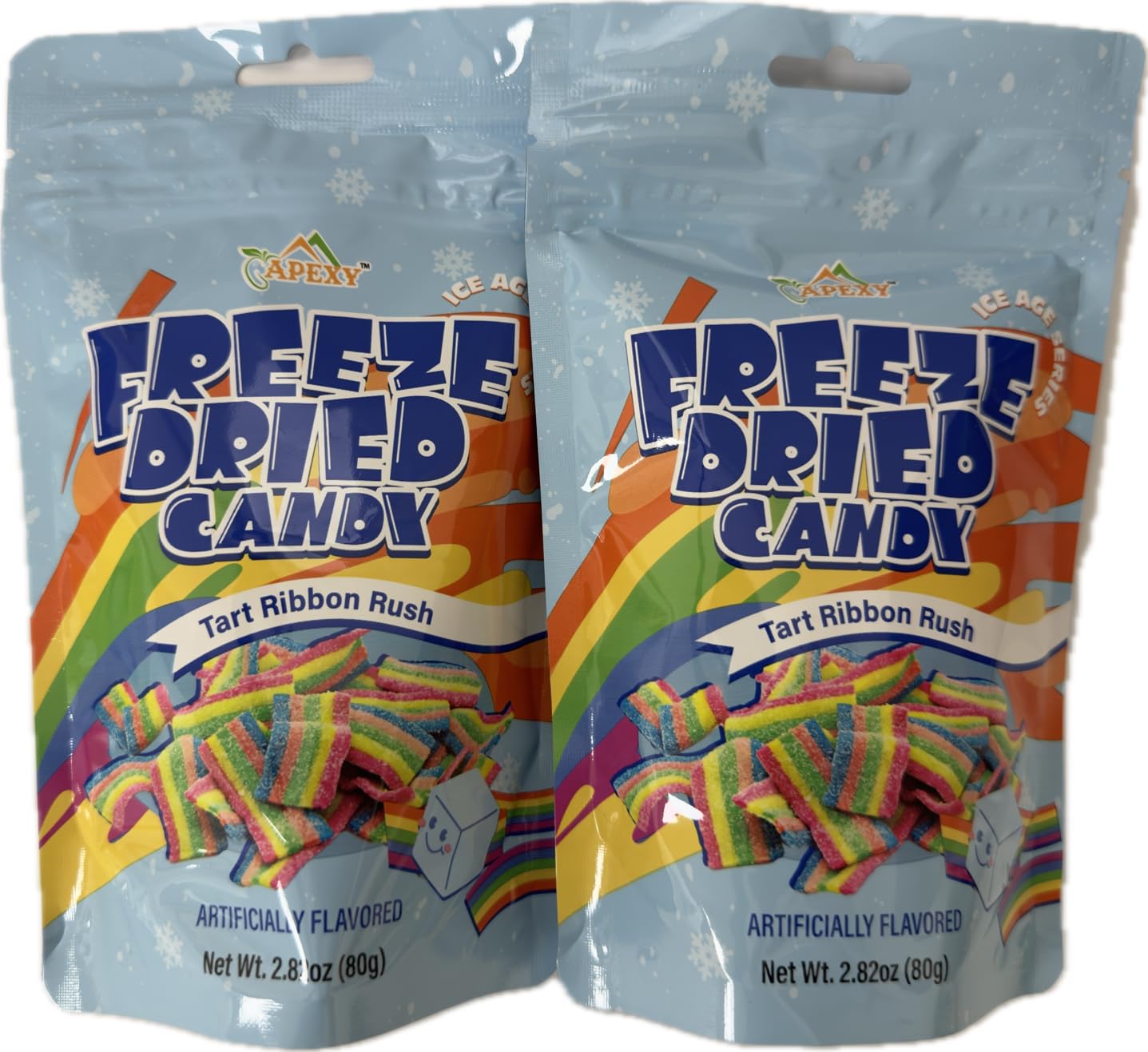 Apexy Freeze Dried Candy - Freeze Dried Rainbow Candy Assorted Flavor - Dehydrated, Crunchy, Colorful Treats & Snacks for Kids & Adults - Packed in a