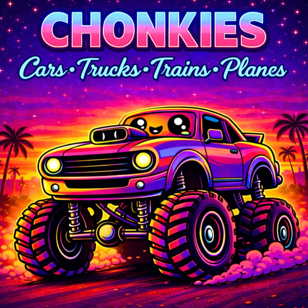 CHONKIES Cars, Trucks, Trains & Planes: Coloring Book