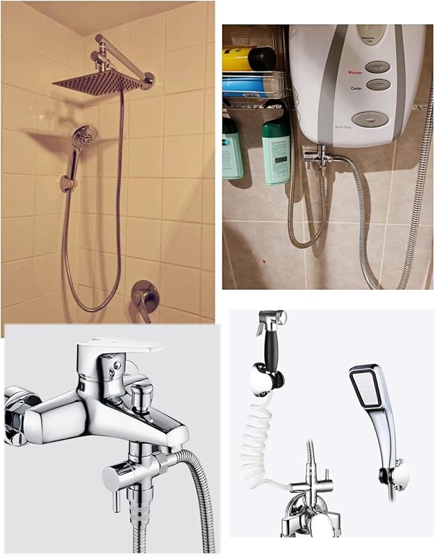 JZK 3 Utas Zuhanyfej Elosztó Szelep 1/2" Réz Zuhanyadapter Vízcsap Osztó