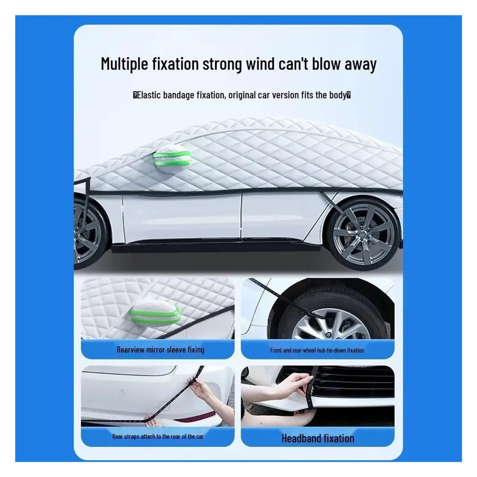 Protección contra el Hielo para Coche Cubierta Universal para Exteriores de Coche, Cubiertas Parasol para para Las Cuatro Estaciones, protección Solar antiescarcha(Hammer Truck)