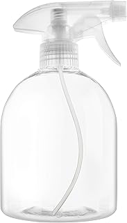 16oz / 500ml Clear Plastic Spray Bottle with Stream and Mist Settings for Haircuts, Water Plants, Cleaning, Cooking, Auto ...