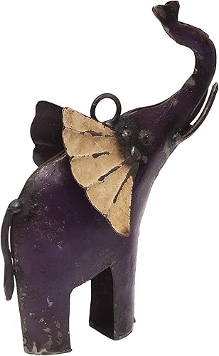 Miniatura 4 de DeKulture - Figura decorativa coleccionable hecha a mano con elefante de hierro reciclado para embellecer la decoración del hogar, oficina, jardín,