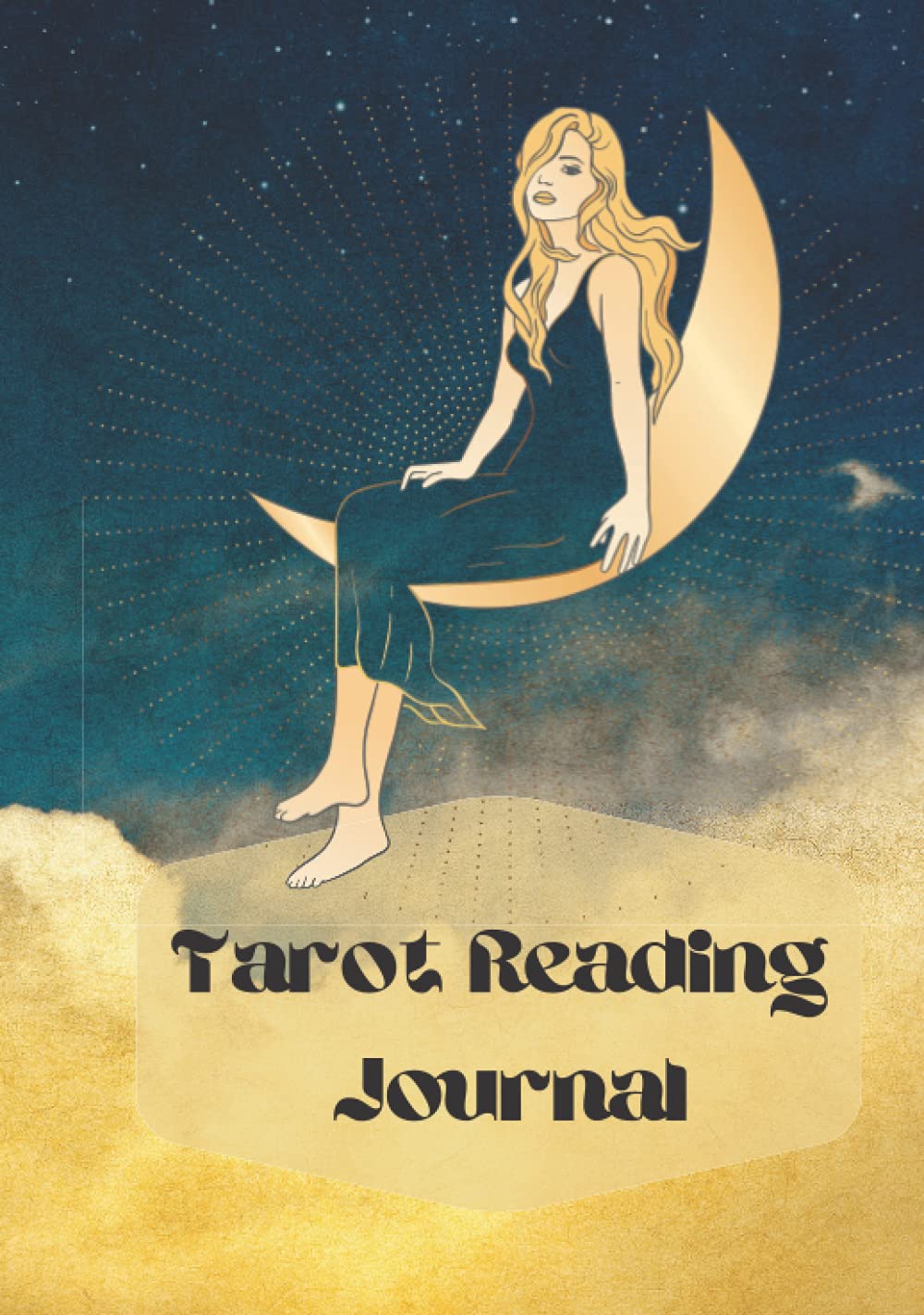 Tarot Reading Workbook, Journal, Magic Book, HARDCOVER: 155 Pages, Illustrations on each page, Interpret Tarot Readings, Note Moon Phases, Journal, Manifest, Learn