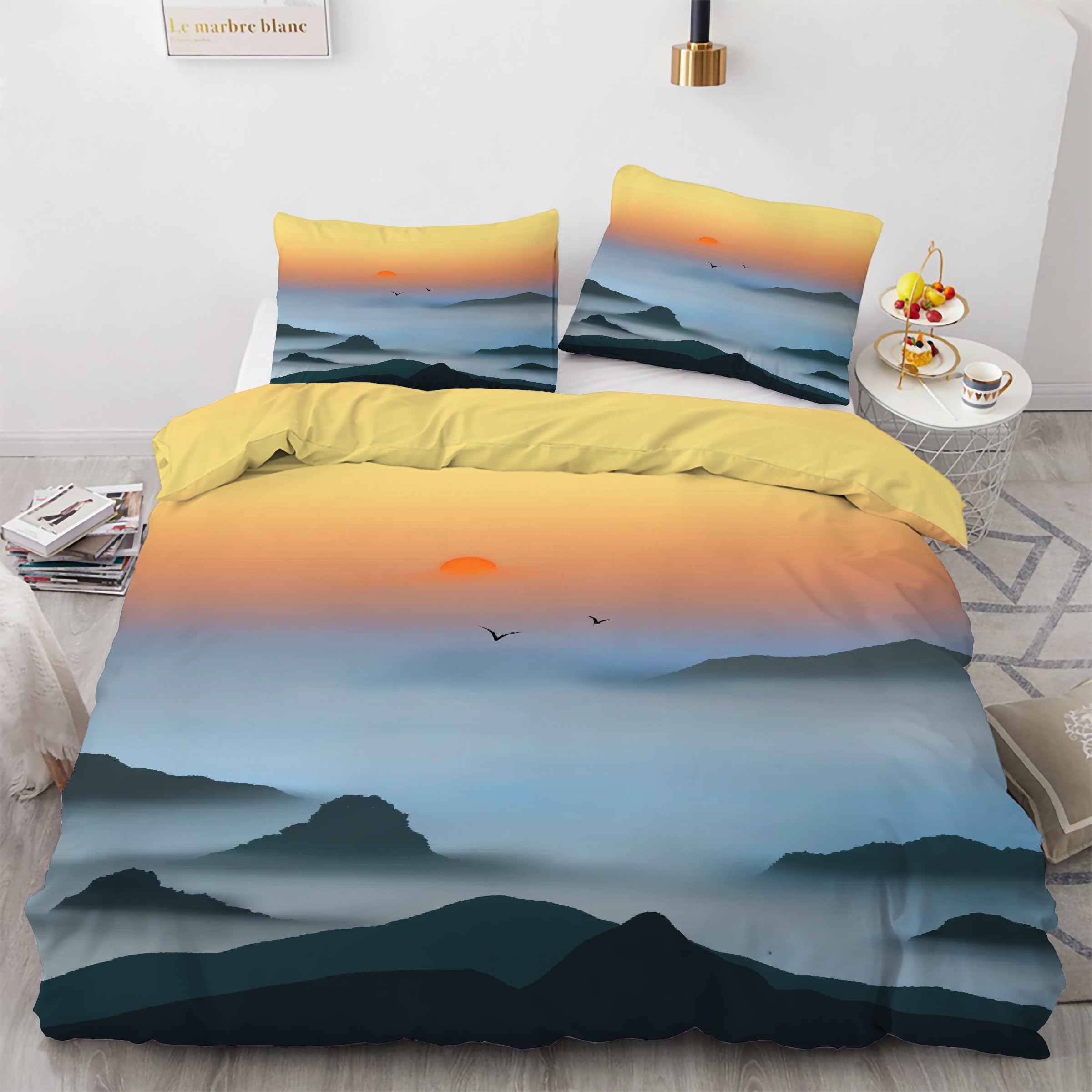 Housse couette 200x200 douce en microfibre anti-plis avec fermeture éclair pratique