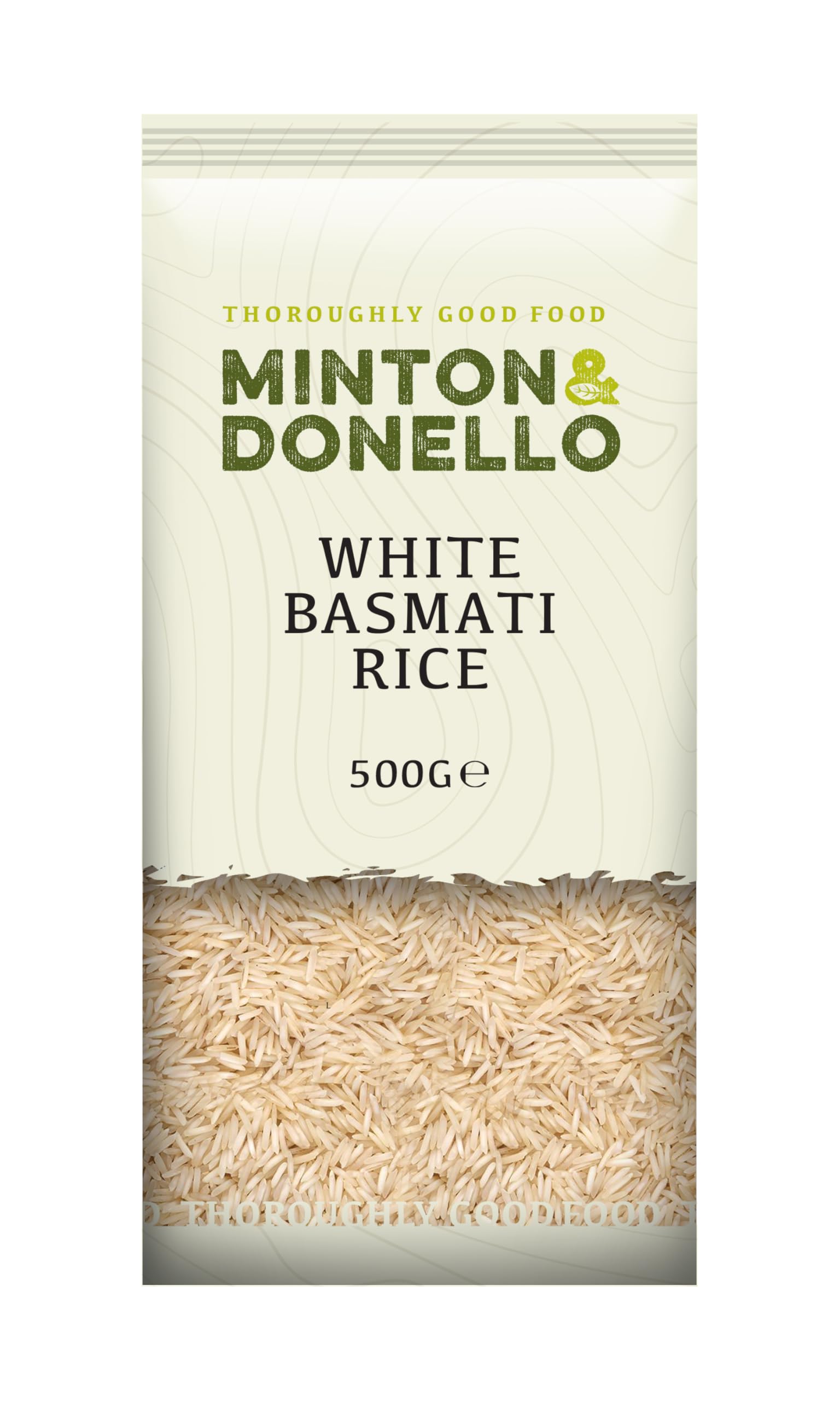 Minton & Donello - White Basmati Rice, 500g - Can be Used for Both Sweet and savoury Dishes, from Rice Pudding to Pilaf