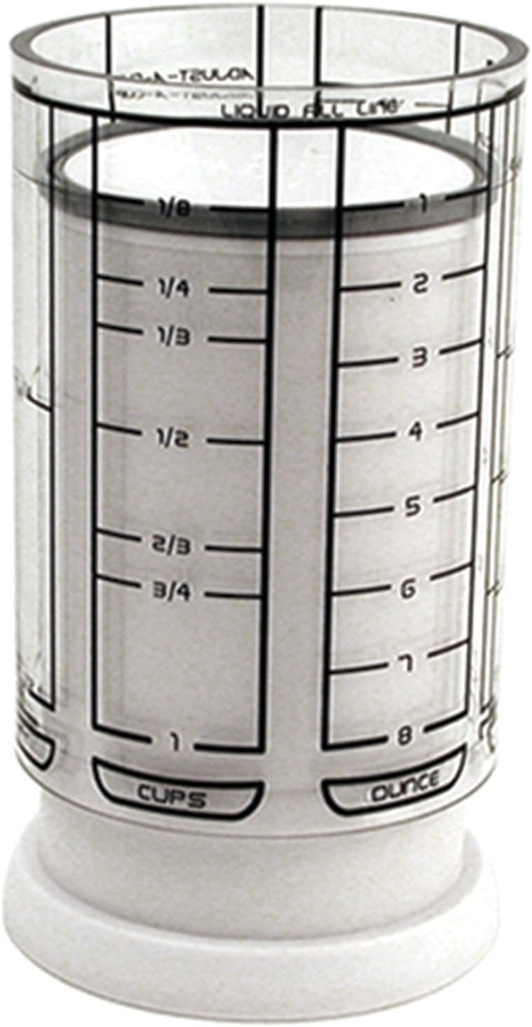 KitchenArt 1 Cup Adjust-A-Cup, Plastic, White