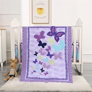 Wowelife Butterfly Crib Bedding Set