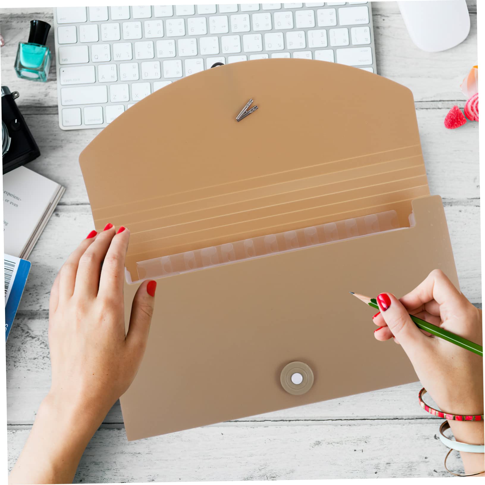 Carpeta Expandible De Portátil Plástica Organizador De Archivos Acordeón Resistente Al Agua