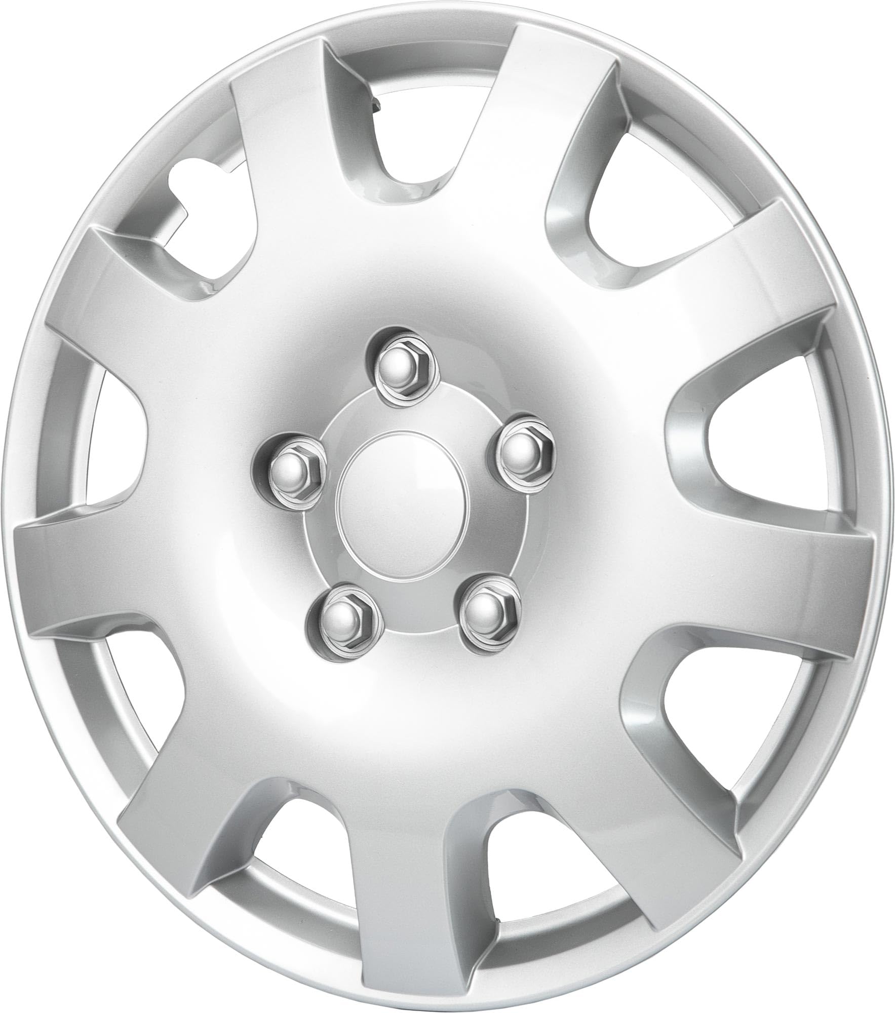 SYNCHRO Enjoliveur Malaga 14'' - Boîte de 4, ABS, Argent