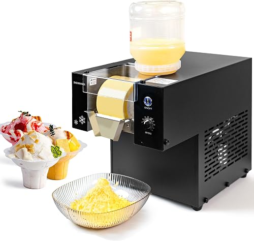 VNN Slushie Machine - 400LBS/24H Commercial Shaved Ice Machine, Snowflake Ice Machine, Instant Snowflake Ice from Your Favorite Drinks