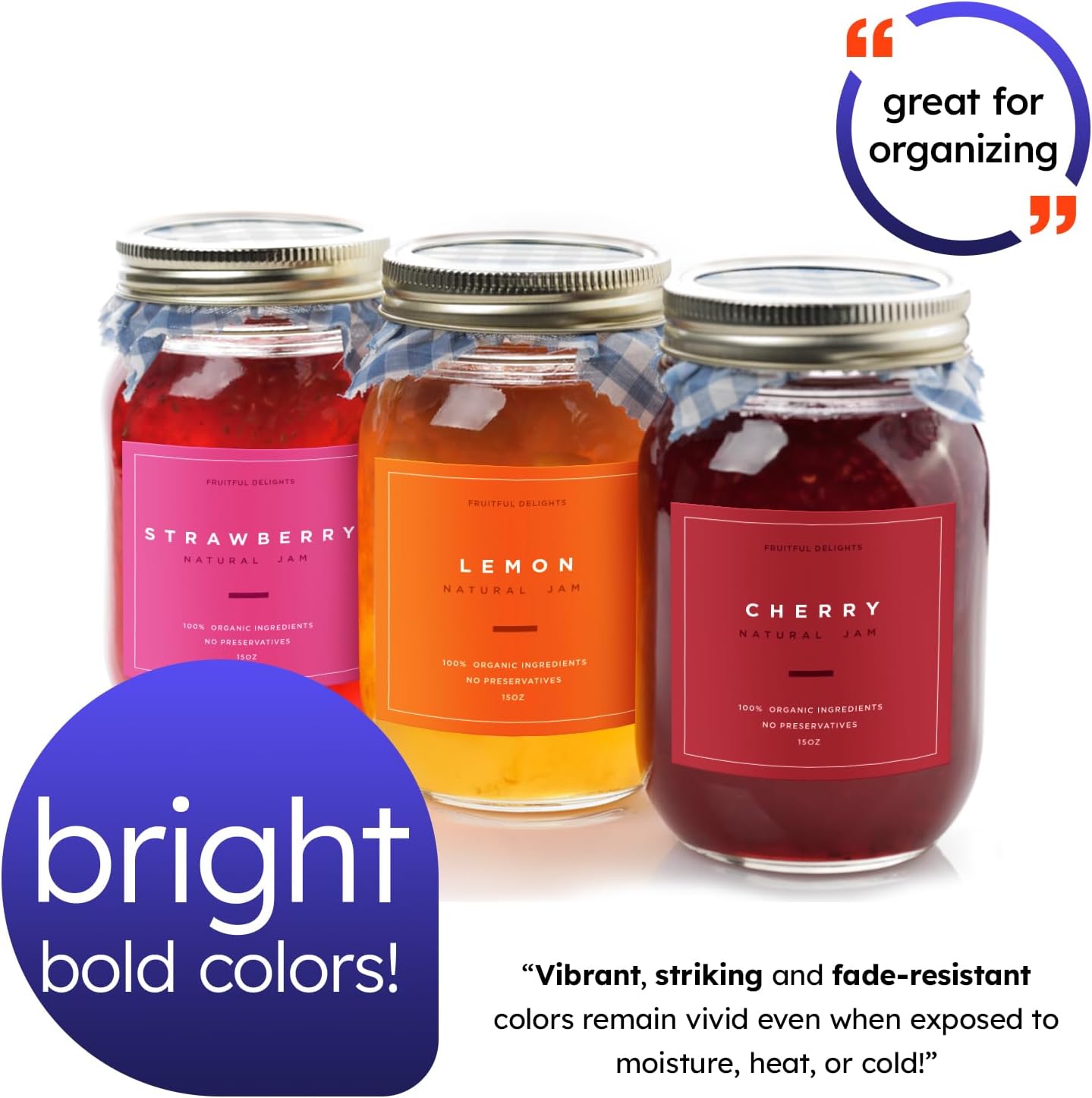 Dark Red - Full Sheet Bright Neon Colored Labels, Stickers for Packaging Organization - Smooth Matte Finish, Strong Adhesive, Liner Slits in The Back for Easy Removal - 8.5 x 11-50 per Pack